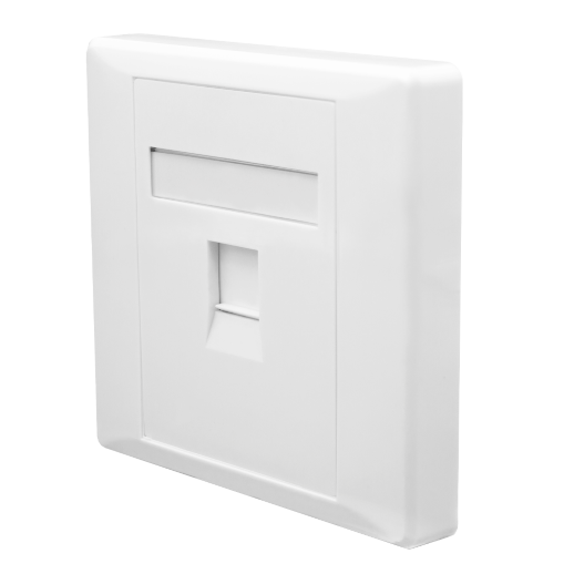 Лицевая панель 1 порт SUPRLAN Лицевая панель 1 порт (80х80, шторка) 10-0333