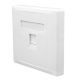 Лицевая панель 1 порт SUPRLAN Лицевая панель 1 порт (80х80, шторка) 10-0333