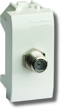 Розетка TV ДКС Розетка TV оконечная Brava 1 модуль белая (76581MB)