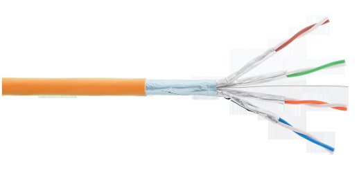 F/FTP 4pair, Cat6a, Solid, In, нг(А)-HF (NMC 4355C-OR)