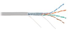 F/UTP 4pair, Cat5e, Solid, In, PVC (2200A-GY)