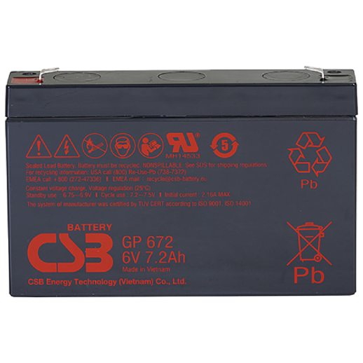 Аккумулятор герметичный свинцово-кислотный CSB CSB GP 672