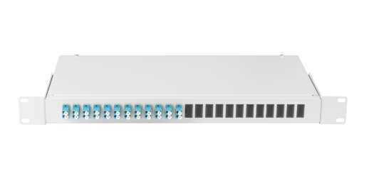 Кросс оптический 19" NIKOMAX NMF-RP24LCUS2-WS-ES-1U-GY