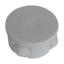 Коробка JBR080 D=80х40, 4 вых., IP44, серая (44005)