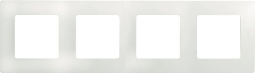 Рамка LegranD Рамка 4 поста ETIKA, белая (672504)