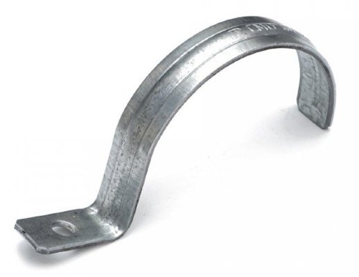 Скоба металлическая однолапковая усиленная противопожарная СМОУ d60-63 мм отв. d 6,5 мм (50 шт) (PR13.02431)