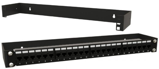 Кронштейн настенный для 19" оборудования, высота 1U Hyperline BW19-1U-110F-RAL9005