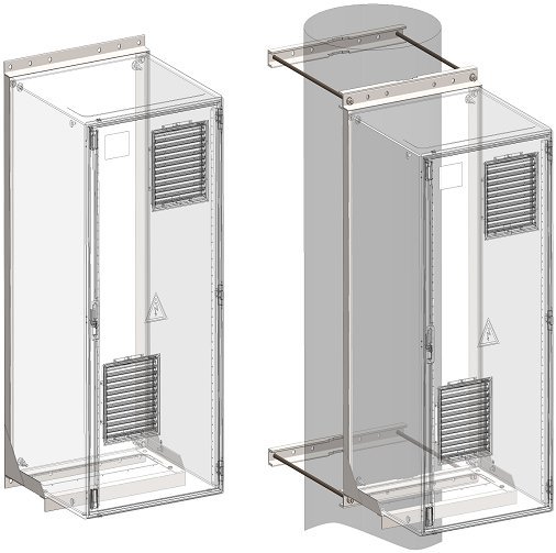 Кронштейн столбовой Тахион Крепление ТШ-10 на опору