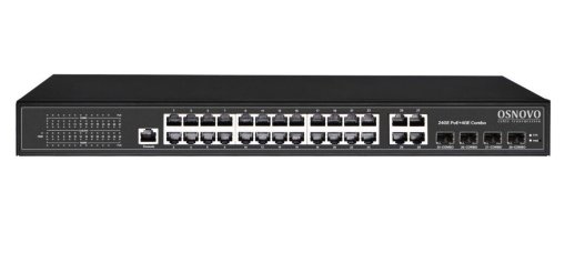 Коммутатор 24-портовый Gigabit Ethernet с PoE OSNOVO SW-8244/L(400W)