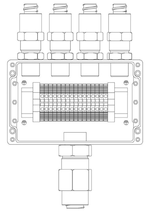 Коробка коммутационная взрывозащищённая Компания СМД КВМК 1606