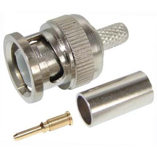 Разъем под коаксиальный кабель вилка Прочие зарубежные BNC RG-59U (штекер), обжимной