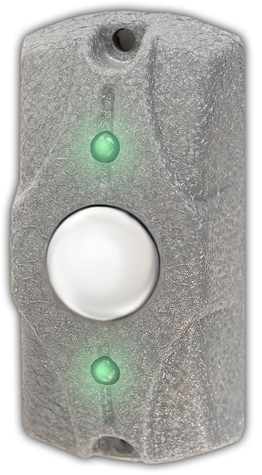 Кнопка выхода Олевс ЦИКЛОП (серая кожа)