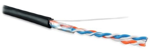 Кабель «витая пара» (LAN) для структурированных систем связи Hyperline UUTP2-C5-S24-OUT-PE-BK-500