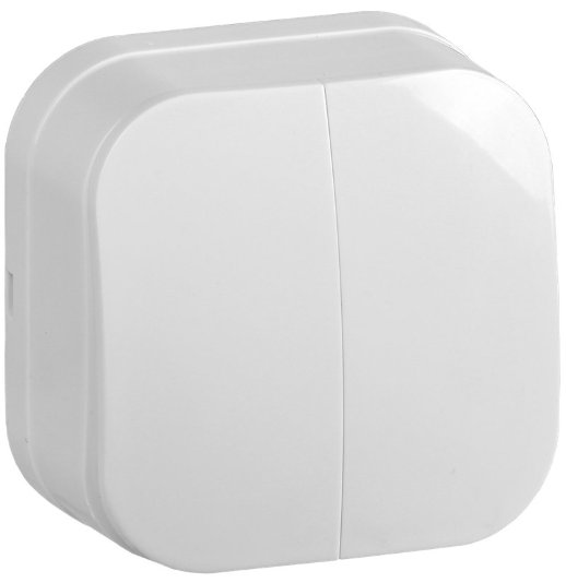 Выключатель 2-кл. о/у 10А ВС20-2-0-ХБ белый IEK GLORY (EVH20-K01-10)