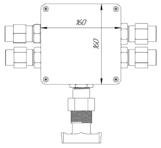 Коробка коммутационная взрывозащищённая Компания СМД КВМК ГК 202