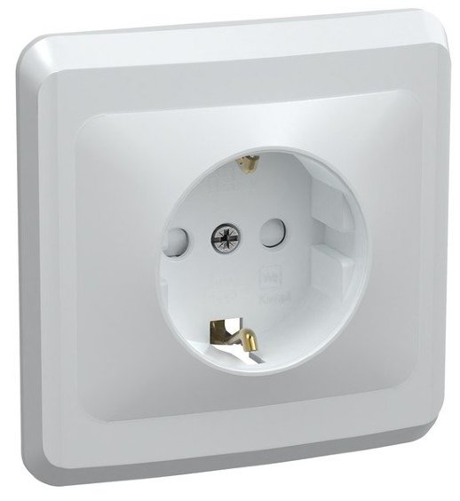 Розетка 1местн. ВЕГА IEK РСш10-3-ВБ (ERV14-K01-16-DM)