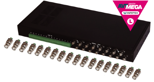 Передатчик HD-видеосигналов 5Mp/4Mp/1080p AHD/CVI/TVI Инфотех AVT-Mega Passive L