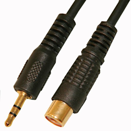 Переходник Прочие зарубежные Jack (ш) моно, 3,5мм - RCA (гн.) со шнуром 0,3м