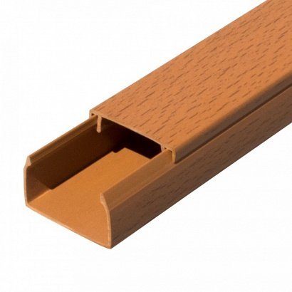 Кабель-канал с двойным замком Промрукав Короб 40х25, бук (Промрукав) (PR.025432)