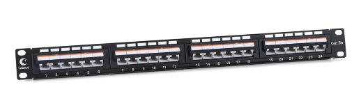 Патч-панель 19" CABEUS PLAN-24-Cat.5e-Dual IDC (10190c)