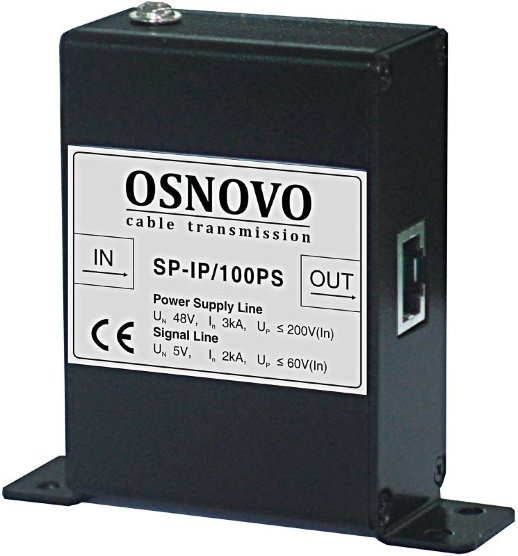 Устройство грозозащиты цепей Ethernet OSNOVO SP-IP/100PS