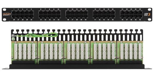 Патч-панель 19" NIKOMAX NMC-RP50UC3-1U-BK