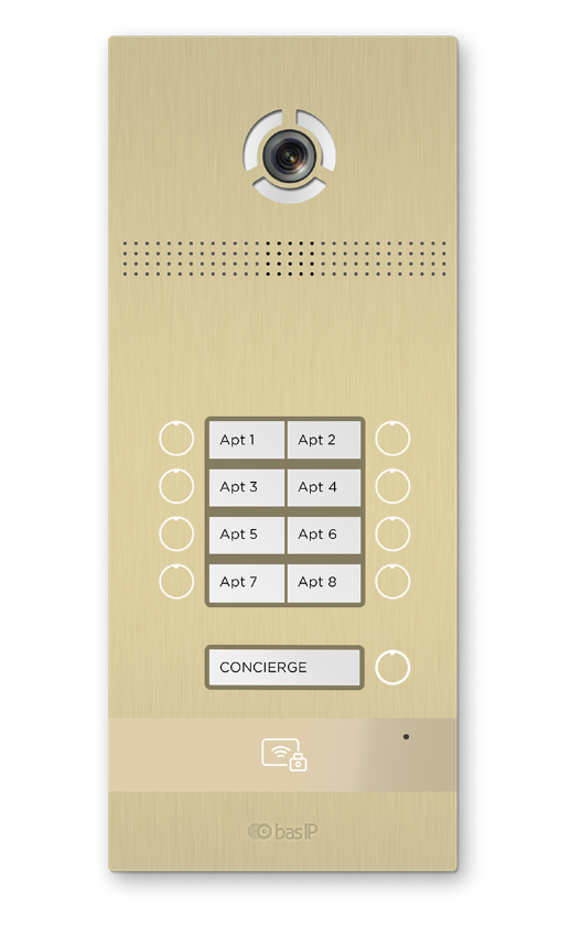 Вызывная панель IP-домофона BAS-IP BI-08FB GOLD