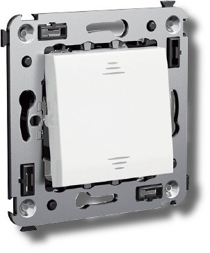 Переключатель ДКС Переключатель одноклавишный в стену Avanti белое облако (4400113)