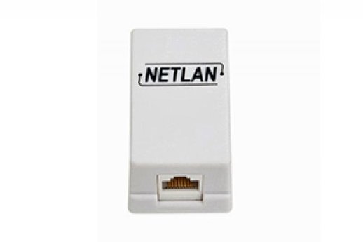 Розетка информационная настенная NETLAN EC-UWO-1-UD2-WT-10 (10шт)