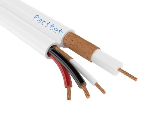 Кабель комбинированный для систем охранного телевидения Паритет ККСЭВ-3 2х0,75+1эх0,20