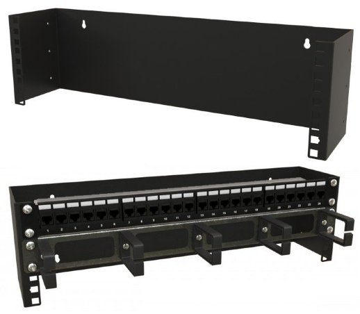 Кронштейн настенный для 19" оборудования, высота 3U Hyperline BW19-3U-110F-RAL9005