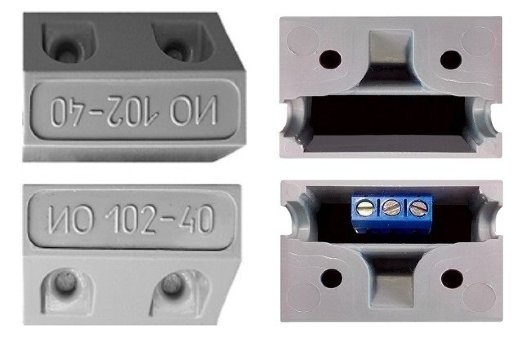 Извещатель охранный точечный магнитоконтактный, с подключением шлейфа внутри датчика по винт Магнито-Контакт ИО 102-40 Б2П (В)