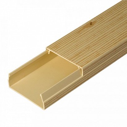 Кабель-канал с двойным замком Промрукав Короб 40х16, сосна (Промрукав) (PR.025439)