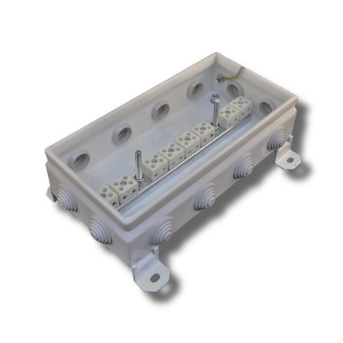 Коробка монтажная огнестойкая Гефест КМ-О (16к*10,0)-IP54-1224, 12 вводов