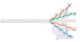 U/UTP 4pair, Cat6, Solid, In, нг(А)-HF (NMC 4140C-WT)