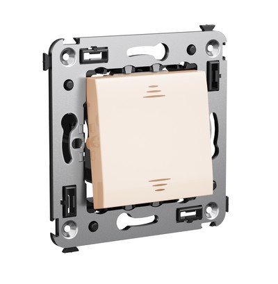 Переключатель ДКС Переключатель одноклавишный в стену Avanti ванильная дымка (4405113)