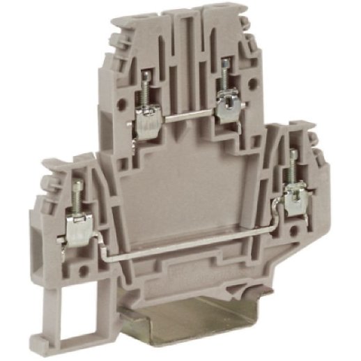 Проходной зажим, 2 уровня ДКС Проходной зажим DBC.2GR, серый 2,5кв.мм (ZDB100GR)
