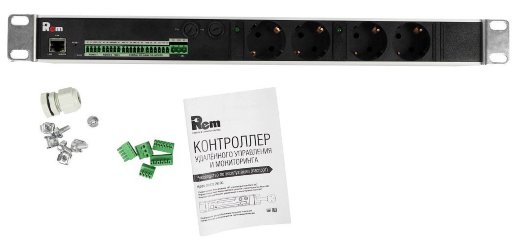 Блок силовых розеток с контроллером REM R-MC1-32-2x2S-440-K