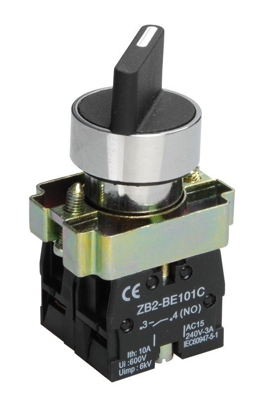 Переключатель 3 положения "I-0-II" IEK Переключатель LAY5-BD33 3 положения стандартная ручка (BSW60-BD-3-K02)