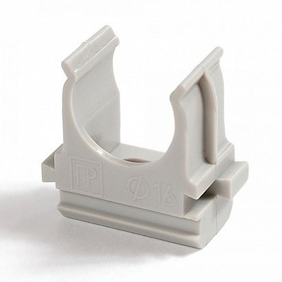 Крепление для труб ПВХ Промрукав Держатель D=16 (уп 100 шт) (PR.02716)