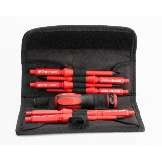 Набор диэлектрических отверток со сменными стержнями КВТ НИО-1107