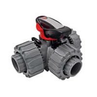 Ecoplast 49448 кран шаровой трехходовой ПВХ d25