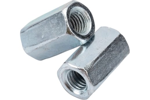 Гайка соединительная нержавеющая (А2) M6 (DIN 6334) (100 шт) (PR08.7451)