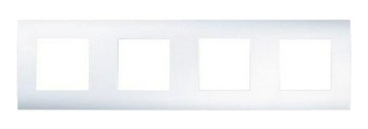 Рамка 4-постовая, белая, LK45 (854404)