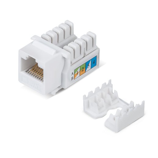 Вставка Keystone Jack RJ-45 CABEUS KJ-RJ45-Cat.6-90 (7129c)