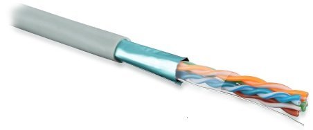 Кабель «витая пара» (LAN) для структурированных систем связи Hyperline FUTP4-C5E-S24-IN-LSZH-GY-305