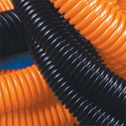 Труба гофрированная, с протяжкой ДКС Труба ПНД лёгкая оранжевая D=32 (71932)