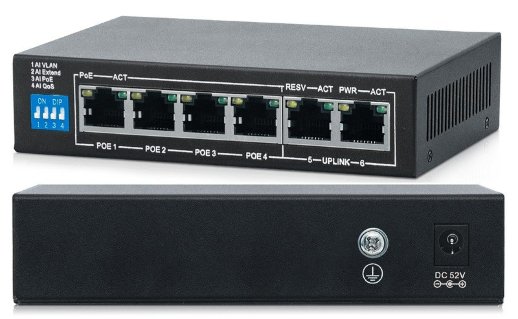 Коммутатор с PoE Praxis PPS-204