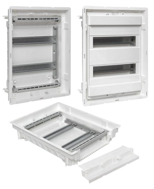 Nova (с DIN-рейками) 24 модулей 2 габарит IP40 PROxima (nv-pbase-24)