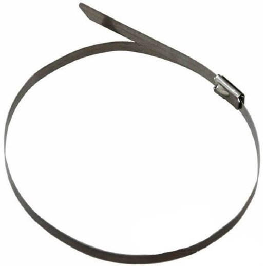 Хомут из нержавеющей стали Rexant Хомут-стяжка стальная с полимерным покрытием REXANT 300x4,6 мм, 50 шт (07-0308-5)